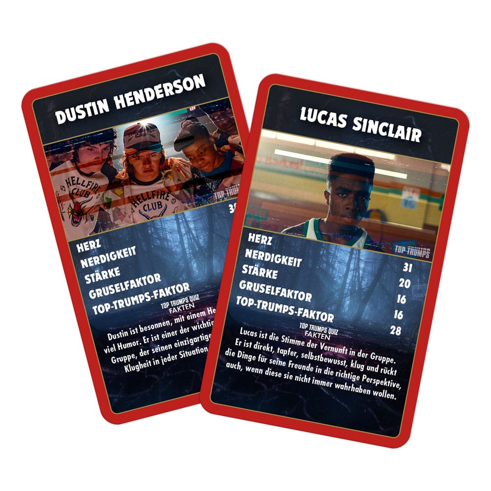 Stranger Things Jeu de cartes Top Trumps Collectables *ALLEMAND*