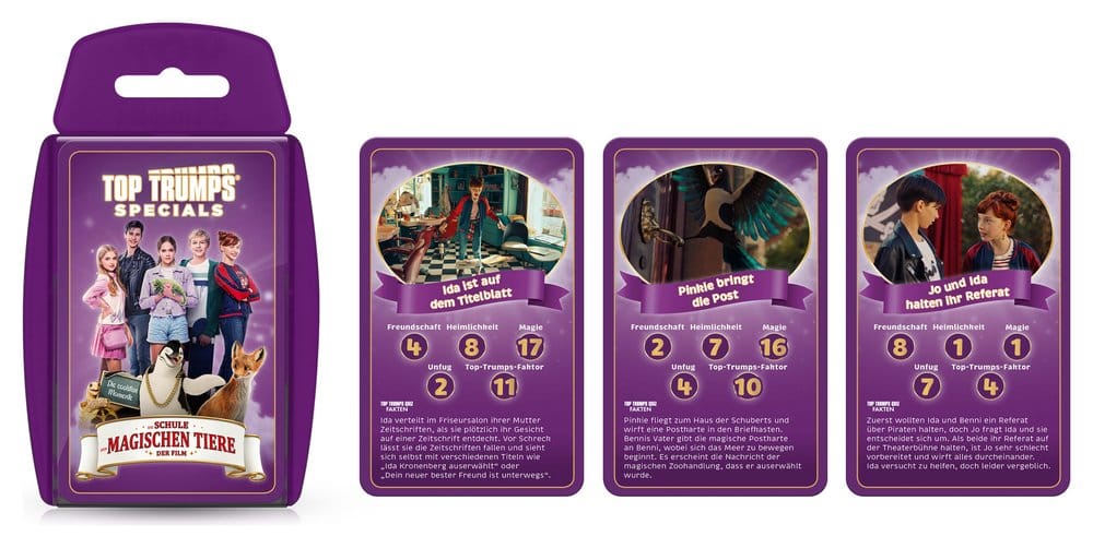 Die Schule der magischen Tiere jeu de cartes Top Trumps *ALLEMAND*