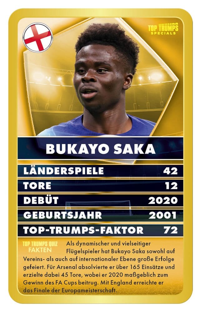 World Football Stars 6 jeu de cartes Top Trumps *ALLEMAND*