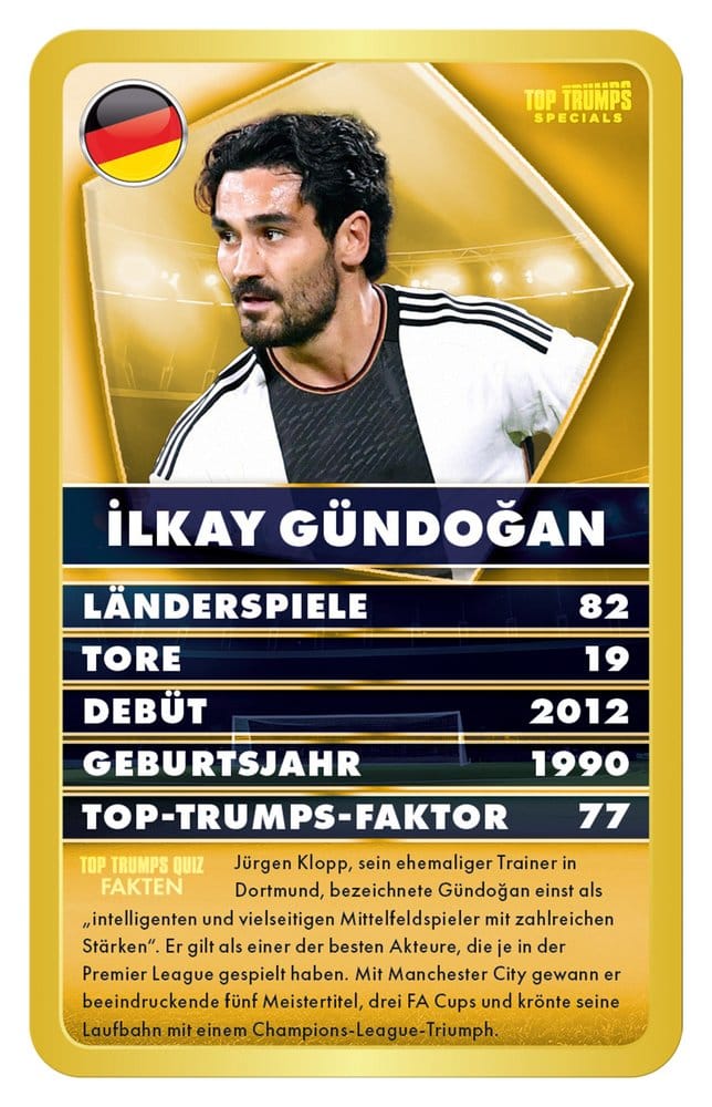 World Football Stars 6 jeu de cartes Top Trumps *ALLEMAND*