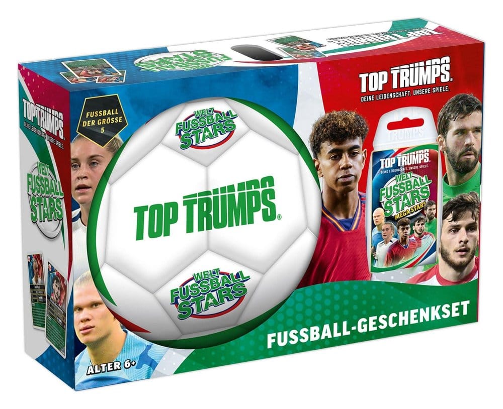 World Football Stars Top Trumps Coffret cadeau avec ballon de foot *ALLEMAND*