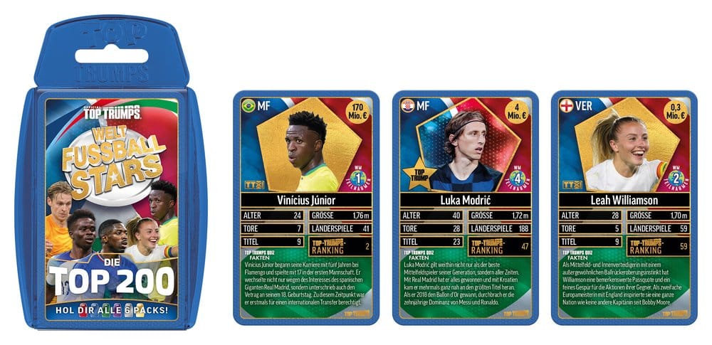 World Football Stars jeu de cartes 200 Pack 2 *ALLEMAND*