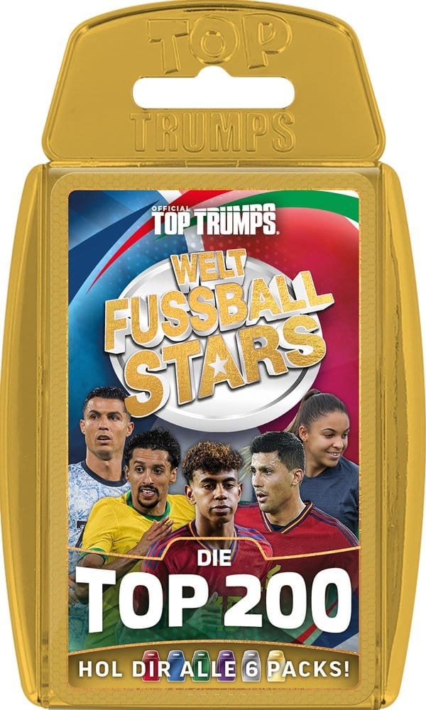 World Football Stars jeu de cartes 200 Pack 6 *ALLEMAND*