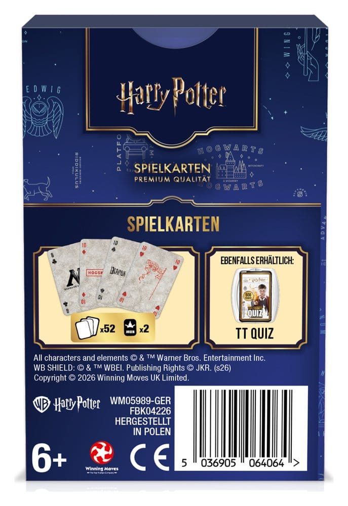 Harry Potter cartes à jouer *ALLEMAND*