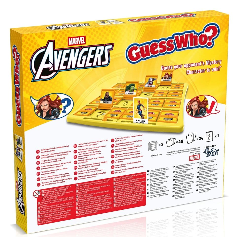 Marvel jeu de plateau Qui est-ce? Avengers