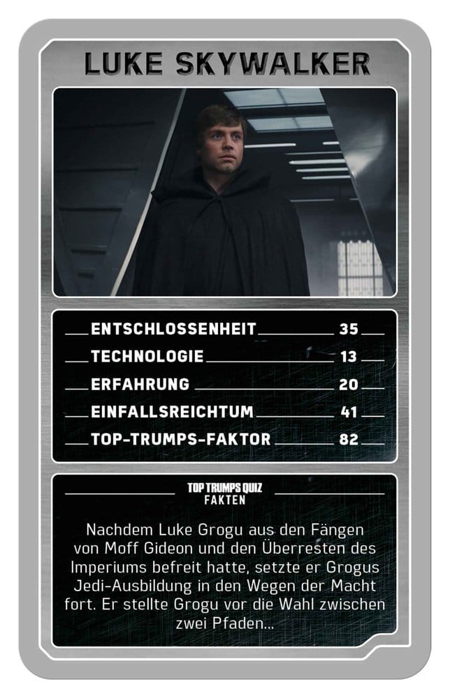 The Mandalorian and Grogu jeu de cartes Top Trumps Collectables *ALLEMAND*