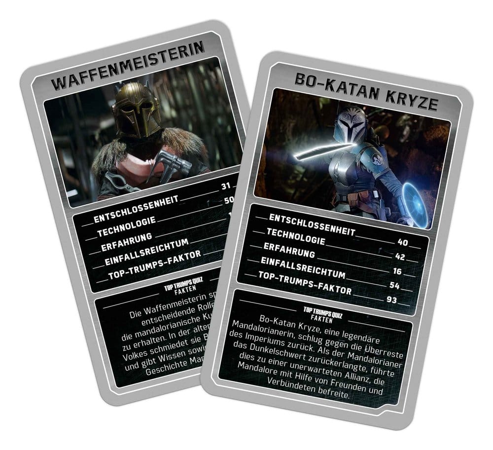 The Mandalorian and Grogu jeu de cartes Top Trumps Collectables *ALLEMAND*