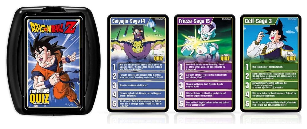 Dragon Ball Z mondial jeu de cartes Quiz *ALLEMAND*
