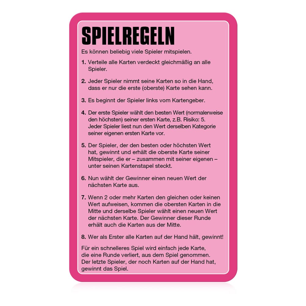 Squid Game jeu de cartes Top Trumps Collectables *ALLEMAND*