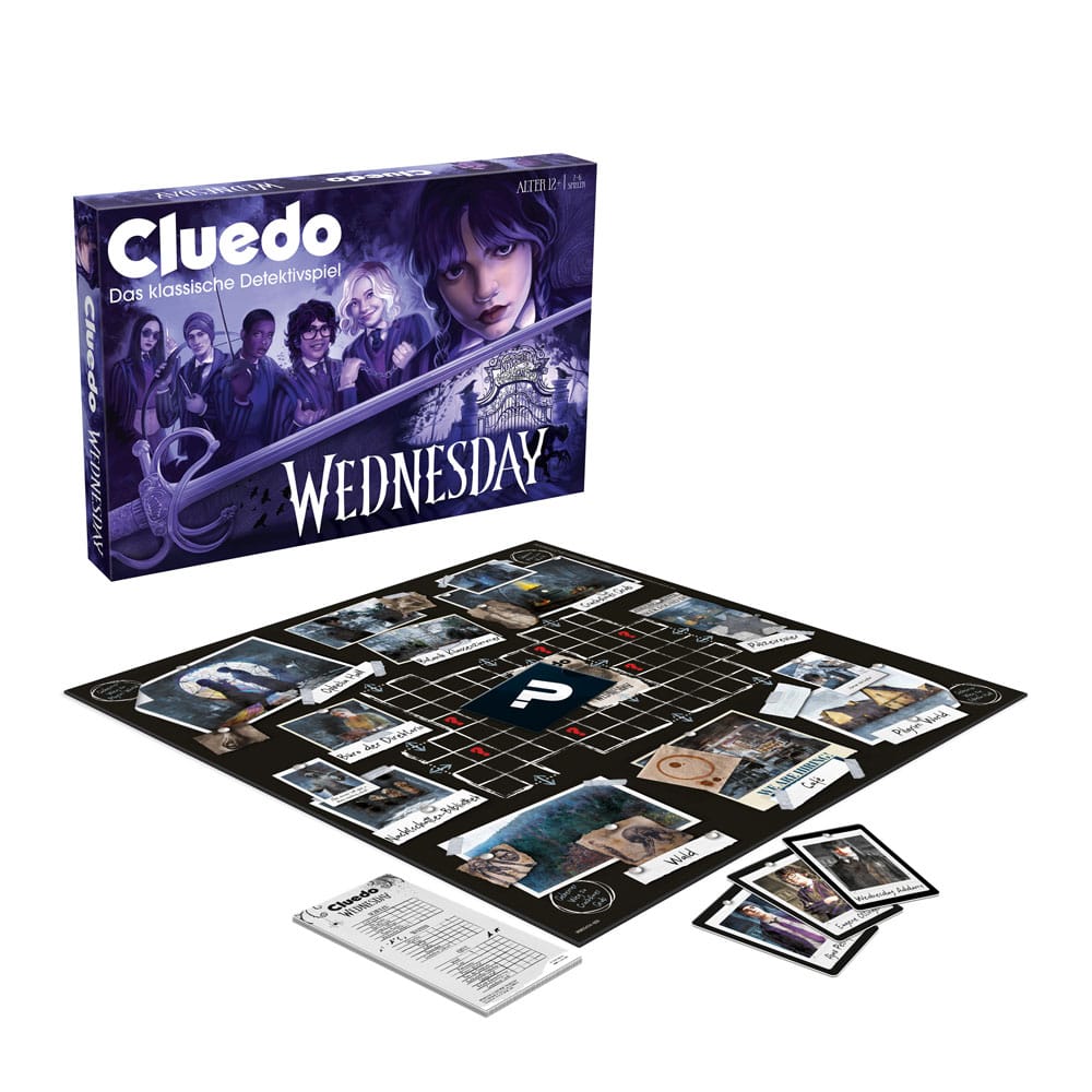 Wednesday jeu de plateau Cluedo *ALLEMAND*