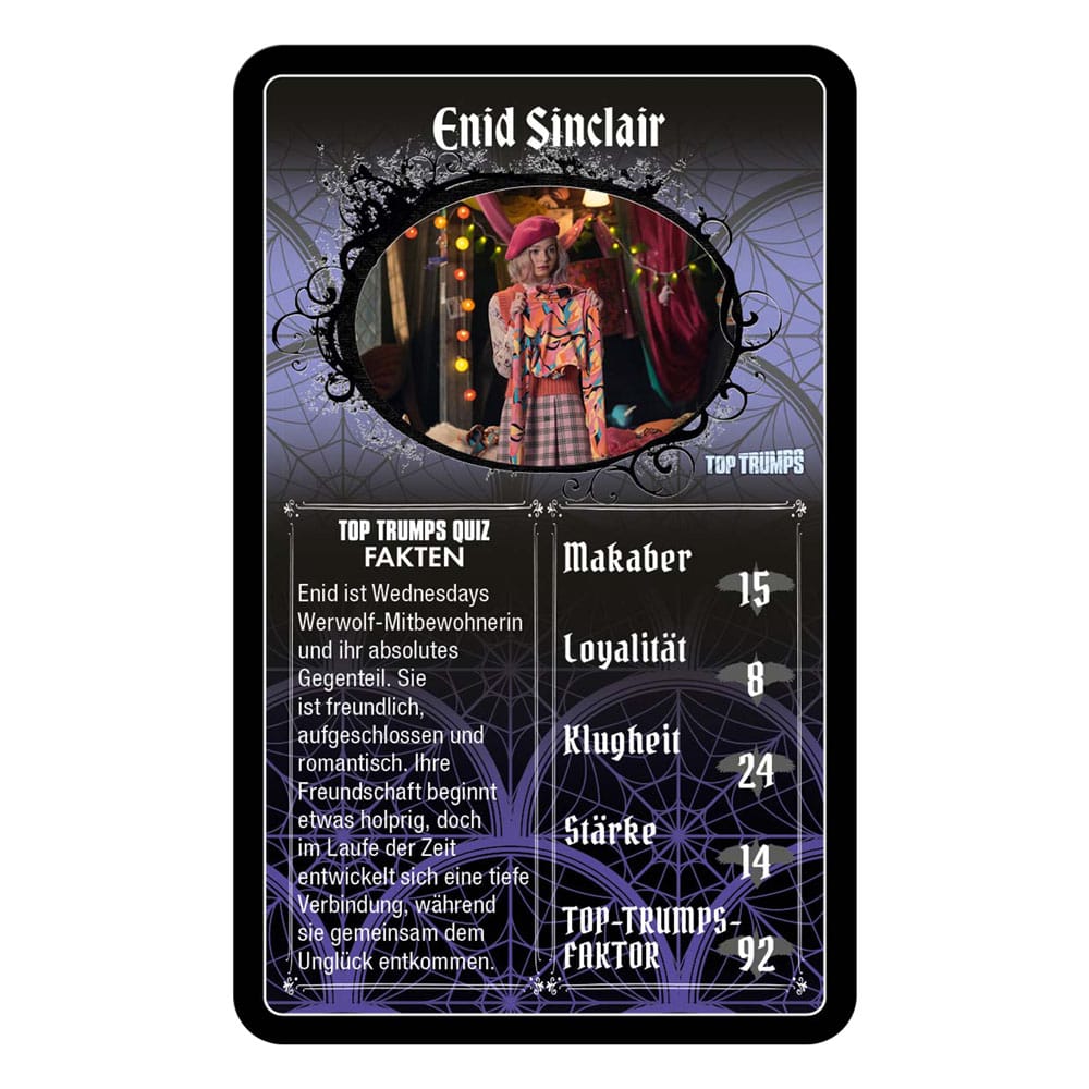 Wednesday jeu de cartes Top Trumps *ALLEMAND*
