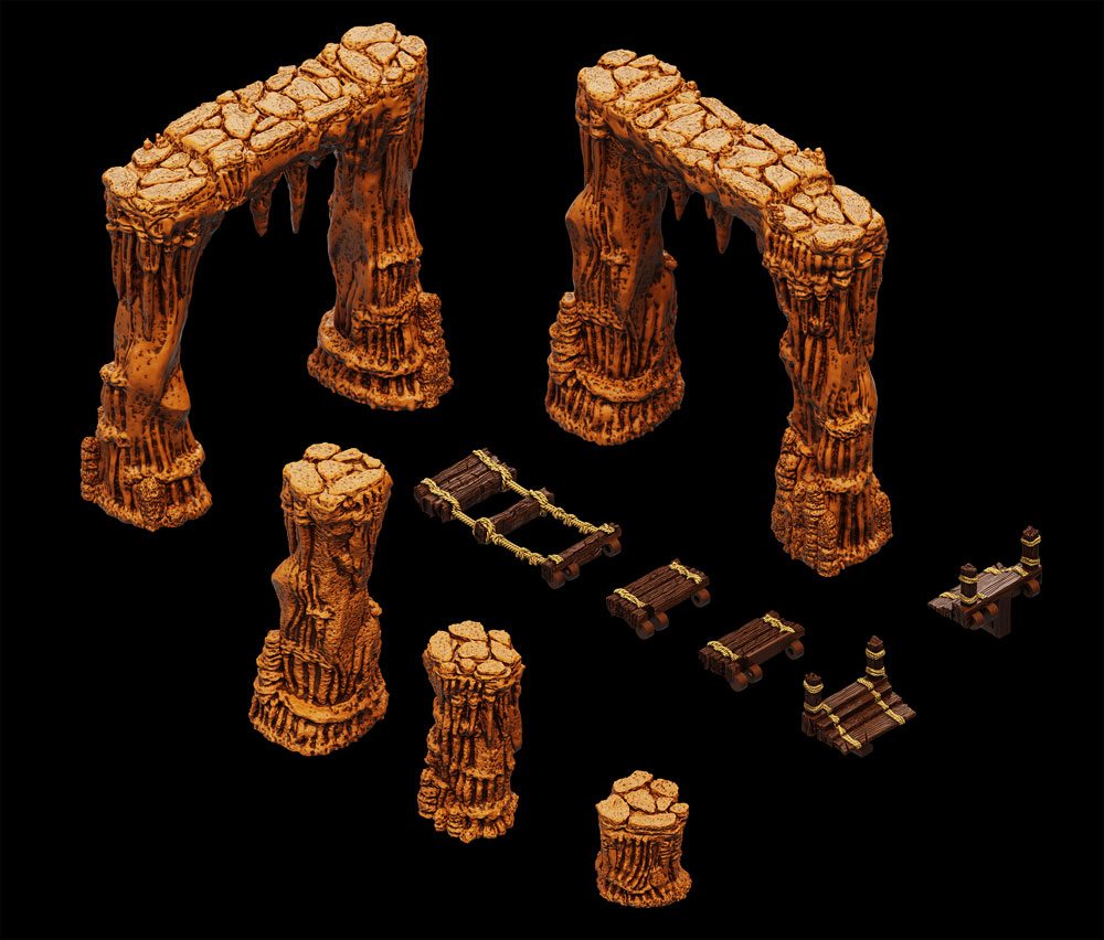 WarLock Tiles Accessory : Dripstone Bridges