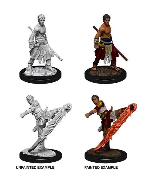 D&D Nolzur's Marvelous Miniatures assortiment packs miniatures à peindre Male Half-Elf Monk (6)