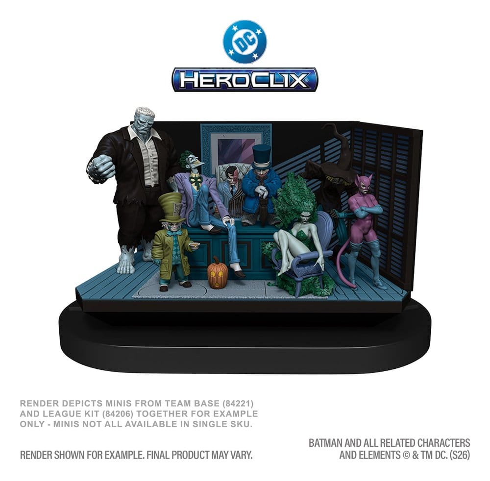 DC HeroClix SwitchClix Minifigurines avec Base The Long Halloween Team Base 23 cm
