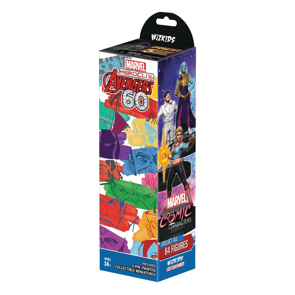 Marvel HeroClix: Avengers 60th Anniversary Booster Brick (carton de 10)