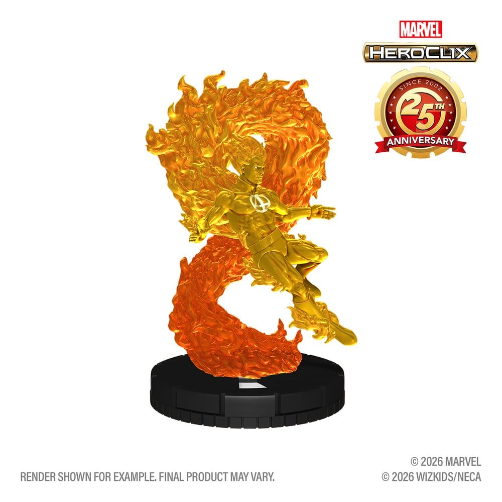Marvel HeroClix: 25th Anniversary figurine Human Torch 5 cm