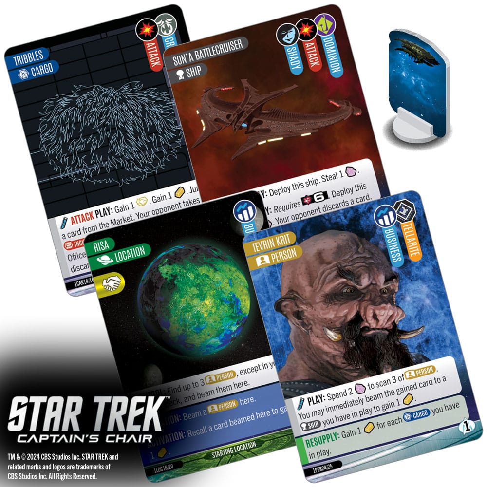 Star Trek: Captain's Chair Game jeu de cartes *ANGLAIS*