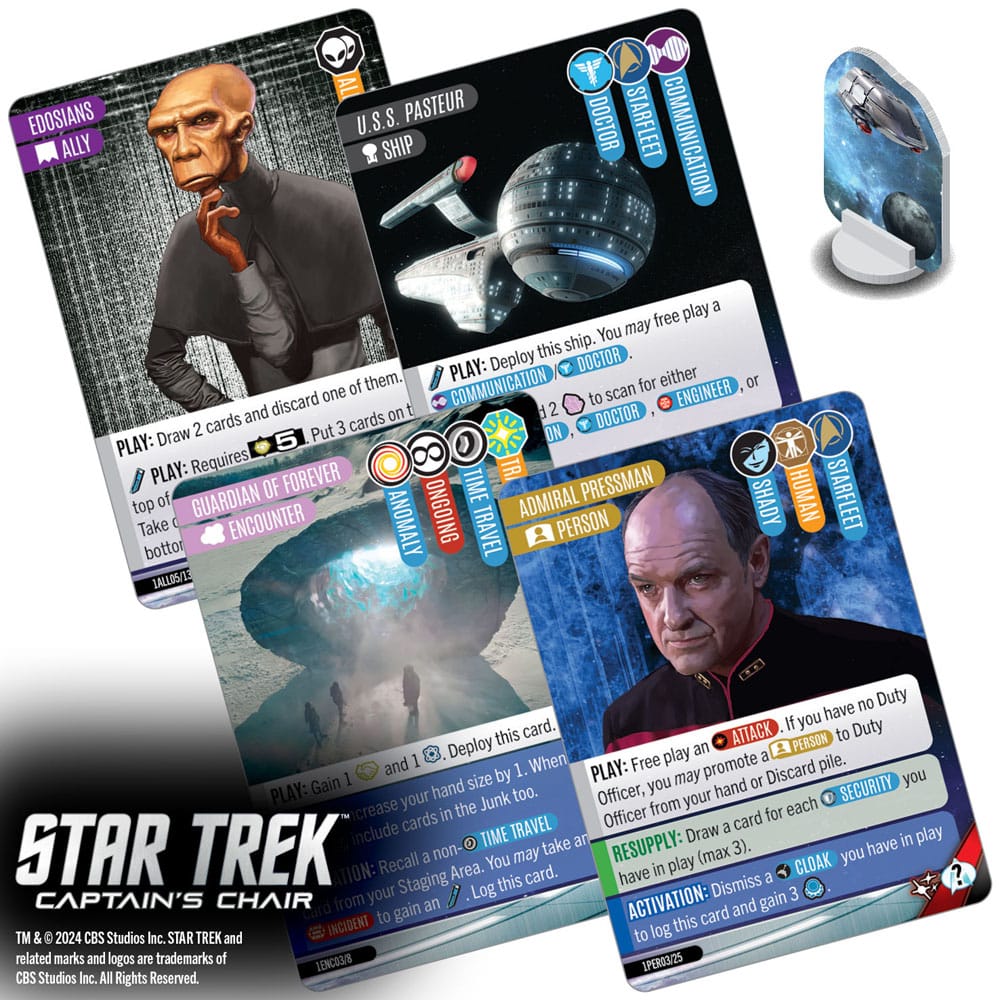 Star Trek: Captain's Chair Game jeu de cartes *ANGLAIS*