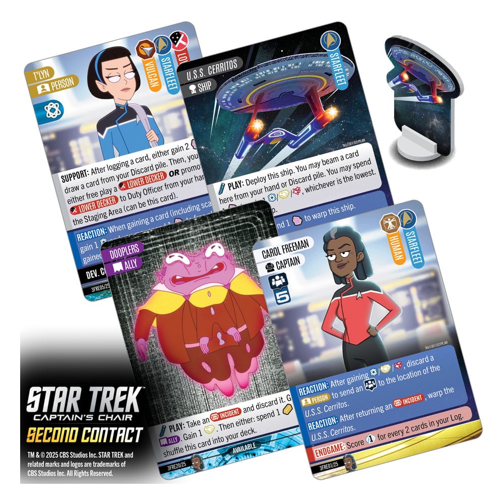 Star Trek: Captain's Chair Game jeu de cartes Second Contact *ANGLAIS*