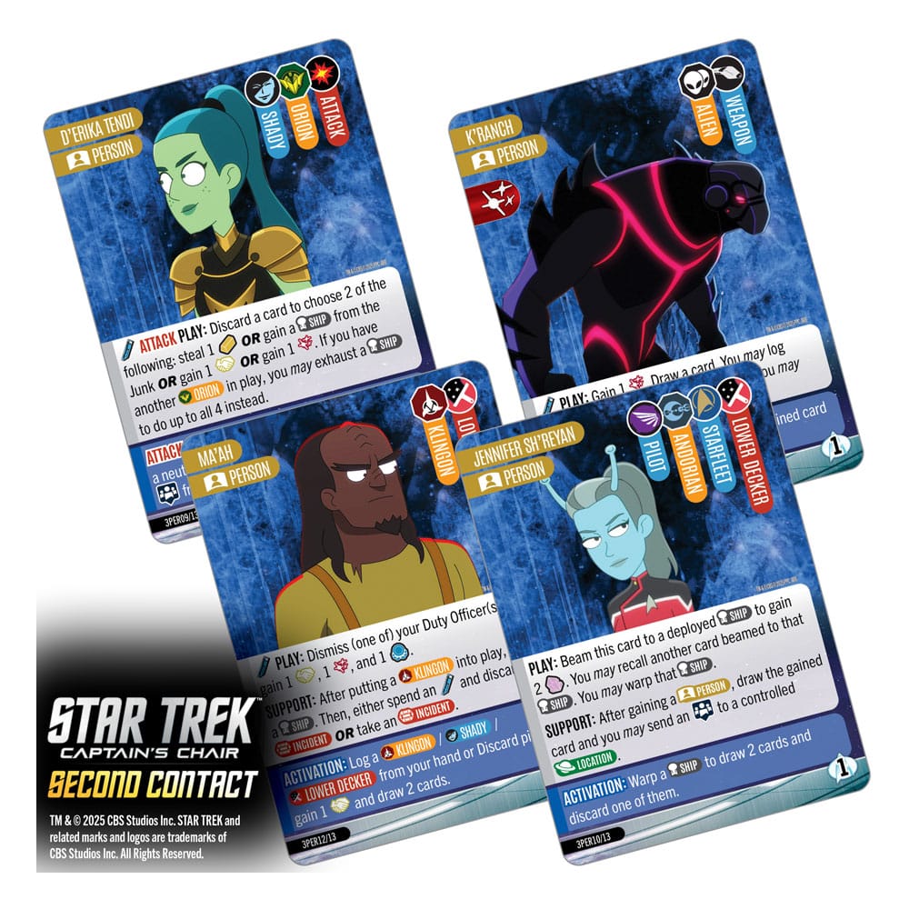 Star Trek: Captain's Chair Game jeu de cartes Second Contact *ANGLAIS*