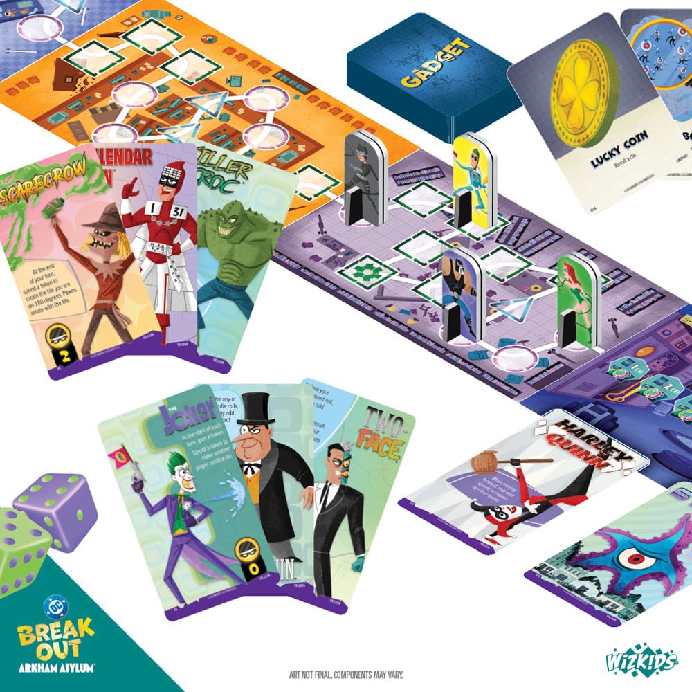 DC Breakout: Arkham Asylum Game jeu de cartes *ANGLAIS*