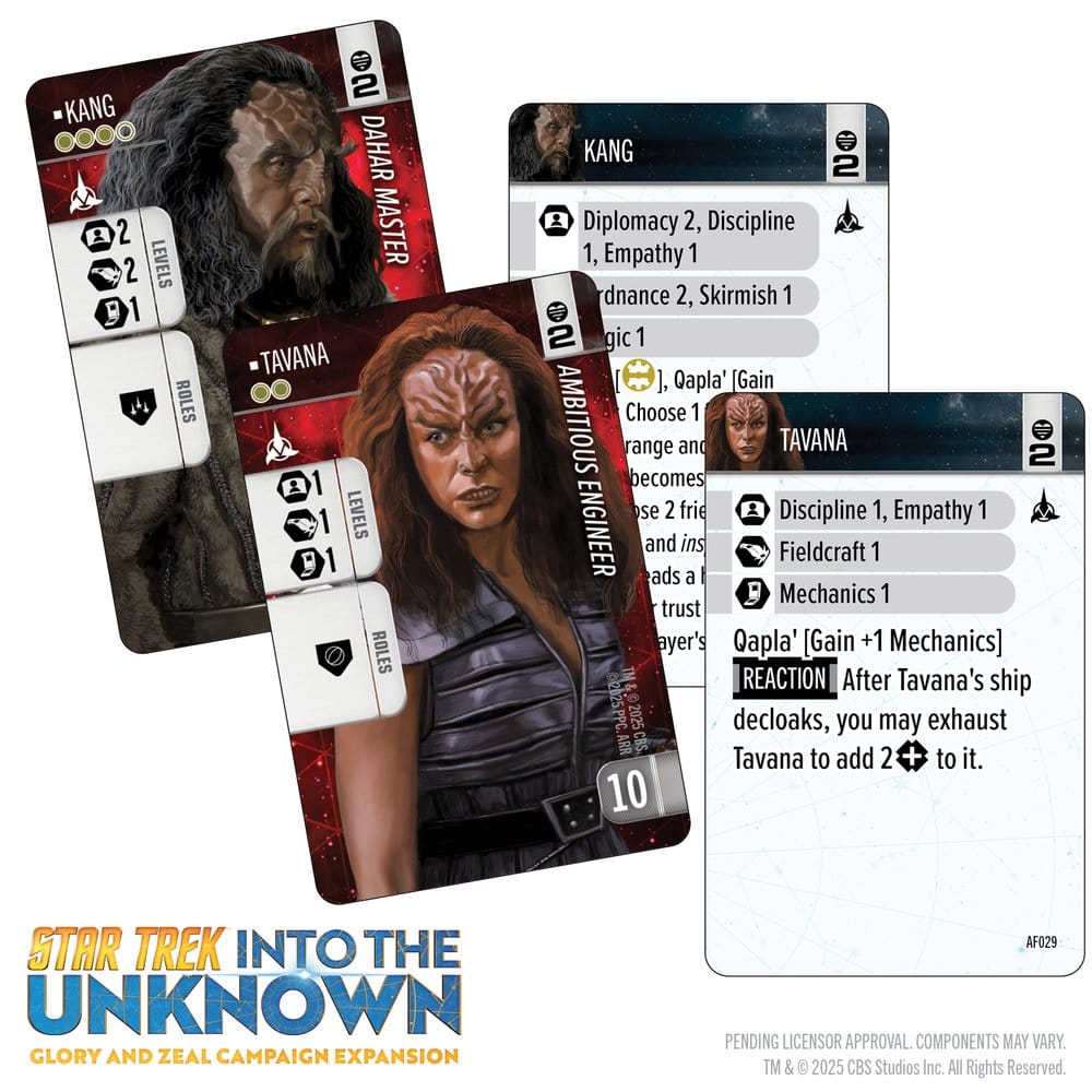 Star Trek : Into the Unknown extension jeu de figurines Glory and Zeal *ANGLAIS*
