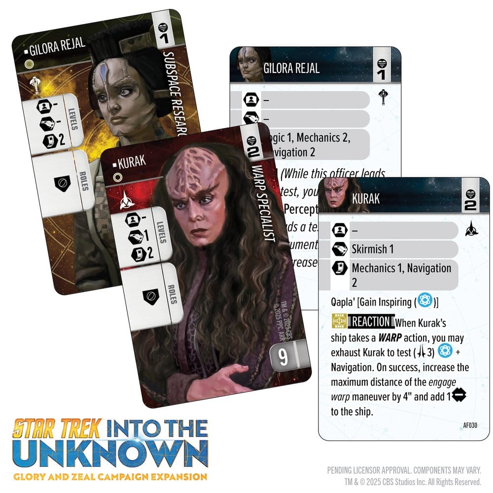 Star Trek : Into the Unknown extension jeu de figurines Glory and Zeal *ANGLAIS*