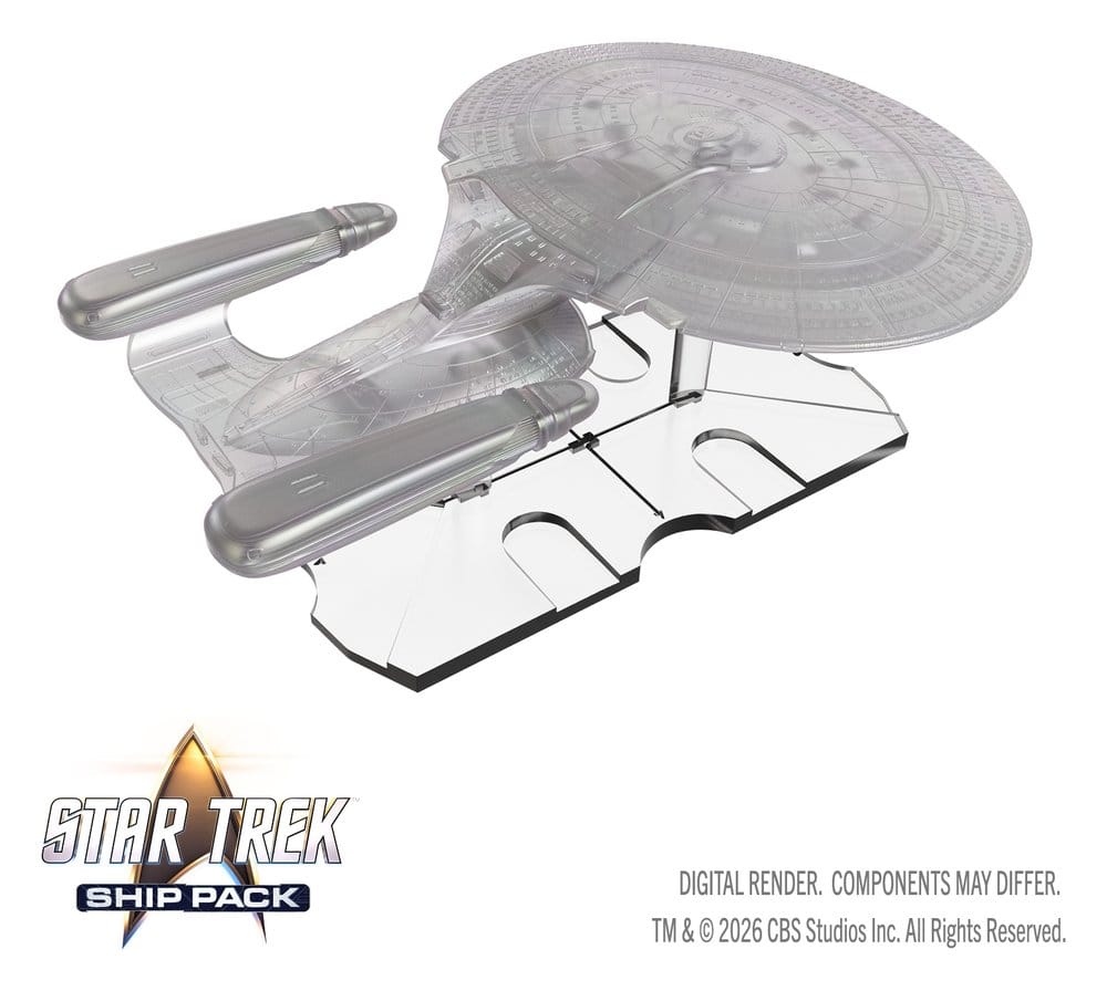 Star Trek Ship Pack Boxed miniatures prépeintes U.S.S. Enterprise - 60th Anniversary Edition 22 cm