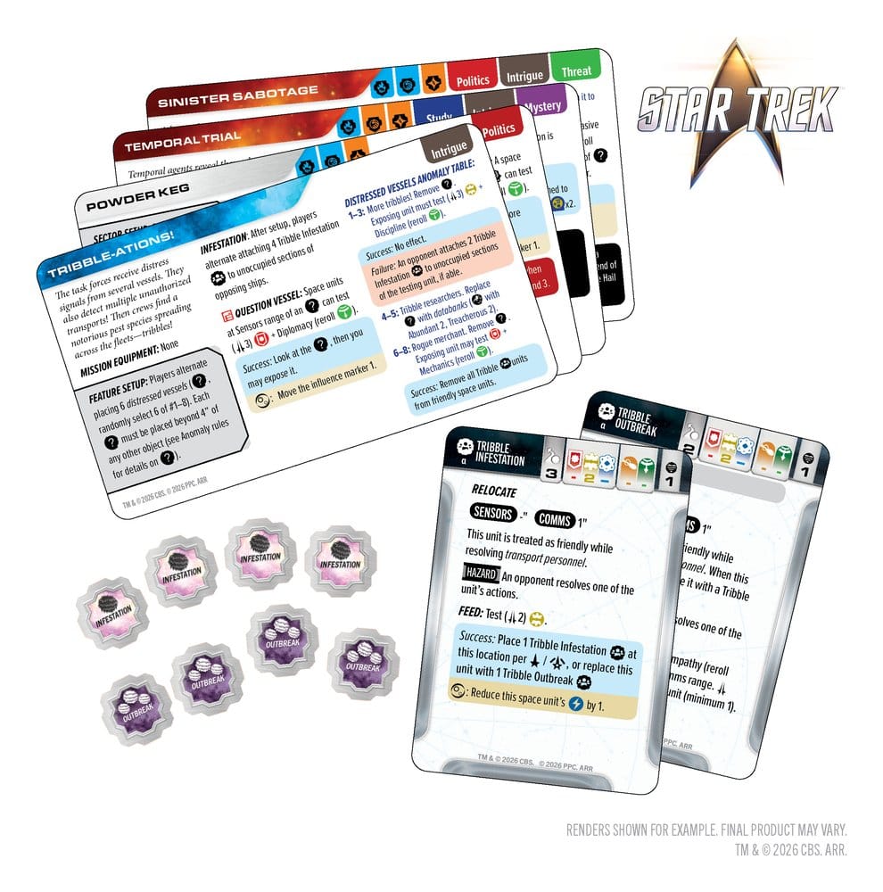 Star Trek: Into the Unknown - Trials and Tribble-ations Paquet de Cartes 10 cm