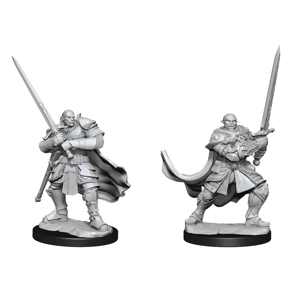 D&D Nolzur's Marvelous Miniatures pack 2 miniatures à peindre Half-Orc Paladin Male (2)