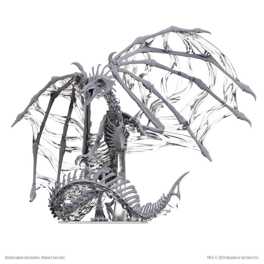 D&D Nolzur's Marvelous Miniatures à peindre Black Dracolich 30 cm