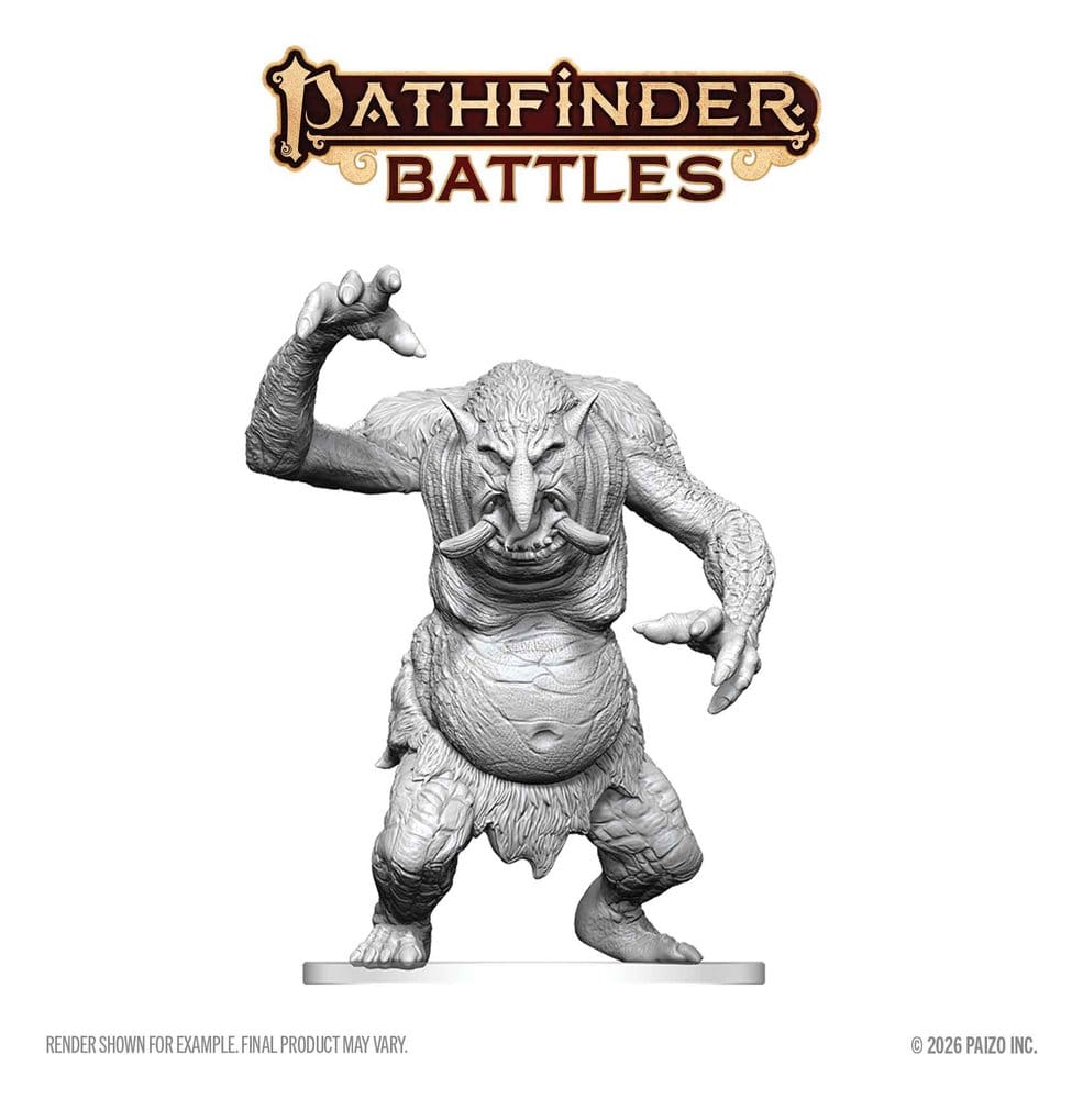 Pathfinder Battles Deep Cuts miniature à peindre Troll des forêts 15 cm