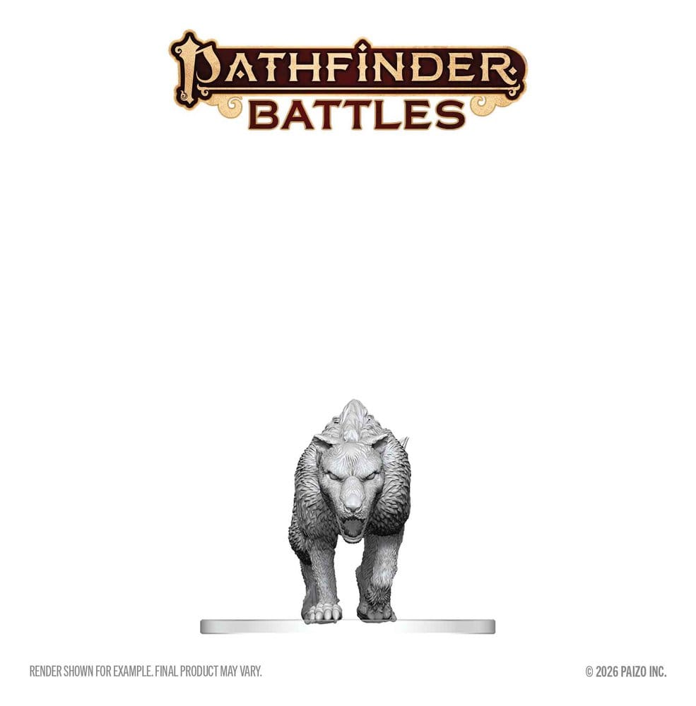 Pathfinder Battles Deep Cuts miniature à peindre Hyaenodon 13 cm