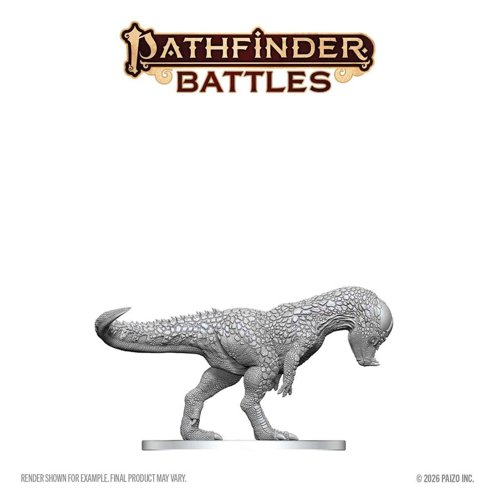 Pathfinder Battles Deep Cuts miniature à peindre Pachycephalosaurus 13 cm