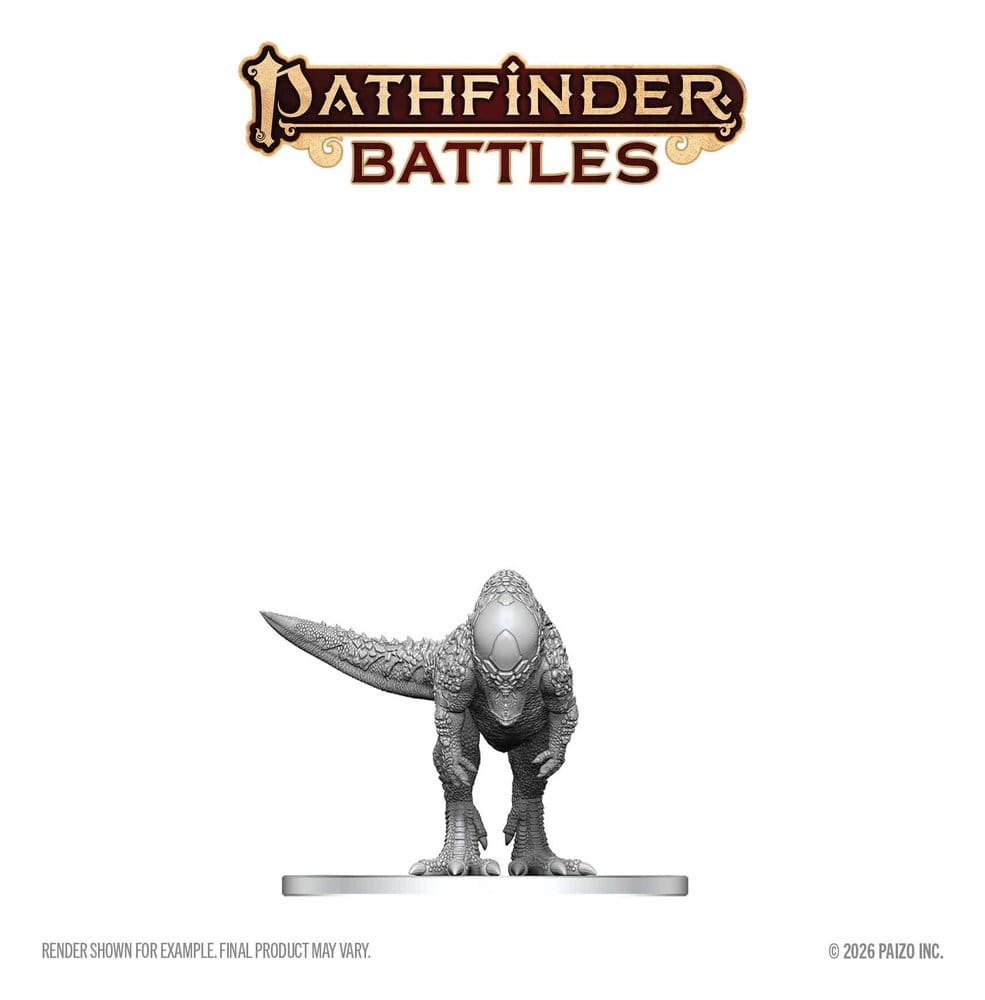 Pathfinder Battles Deep Cuts miniature à peindre Pachycephalosaurus 13 cm