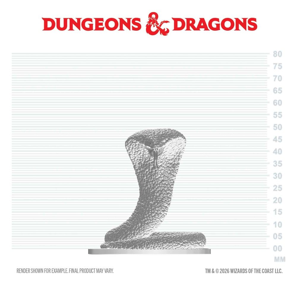 D&D Nolzur's Marvelous Miniatures figurine mini Serpent Polaire 4 cm