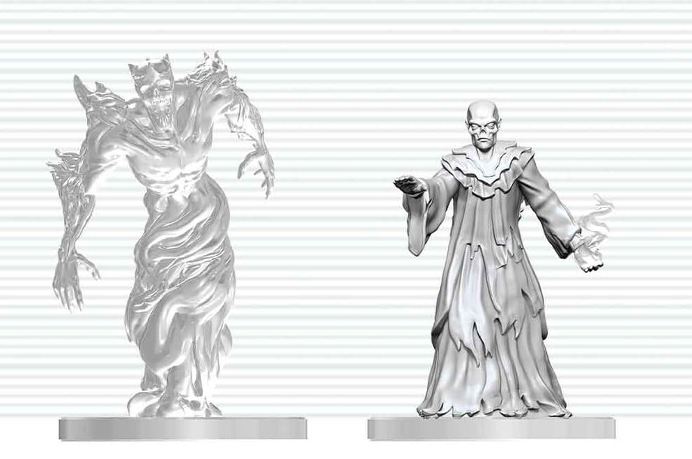 Dungeons & Dragons Nolzur's Marvelous Miniatures miniature à peindre Ghast Gravecaller & Spectre 14 cm