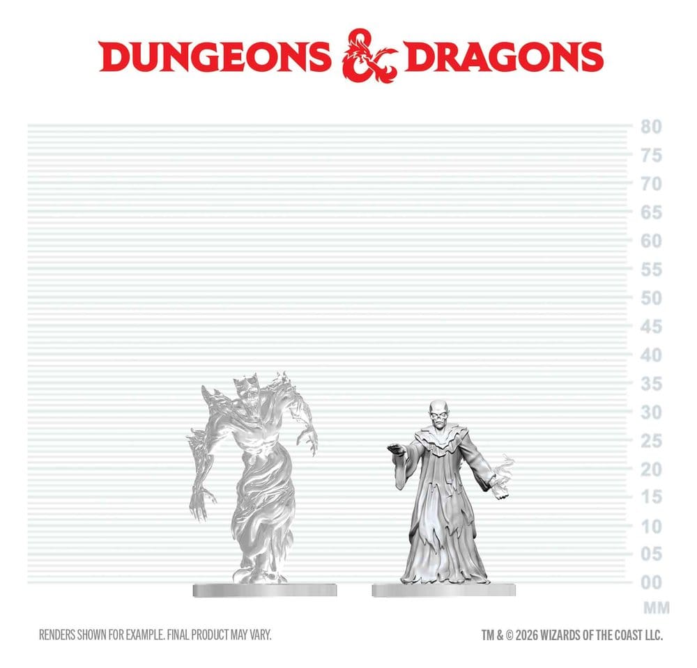 Dungeons & Dragons Nolzur's Marvelous Miniatures miniature à peindre Ghast Gravecaller & Spectre 14 cm
