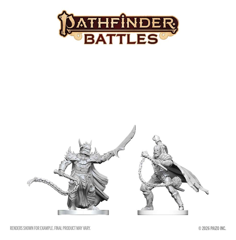 Pathfinder Battles Deep Cuts miniature à peindre Scourge & Chain Hellknights 14 cm
