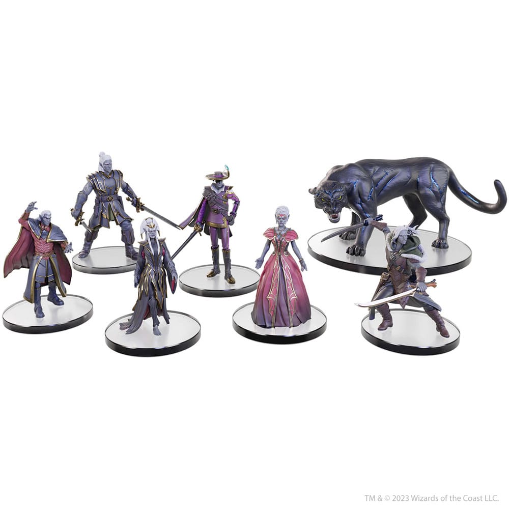 D&D The Legend of Drizzt 35th Anniversary miniatures prépeintes Family & Foes Boxed Set