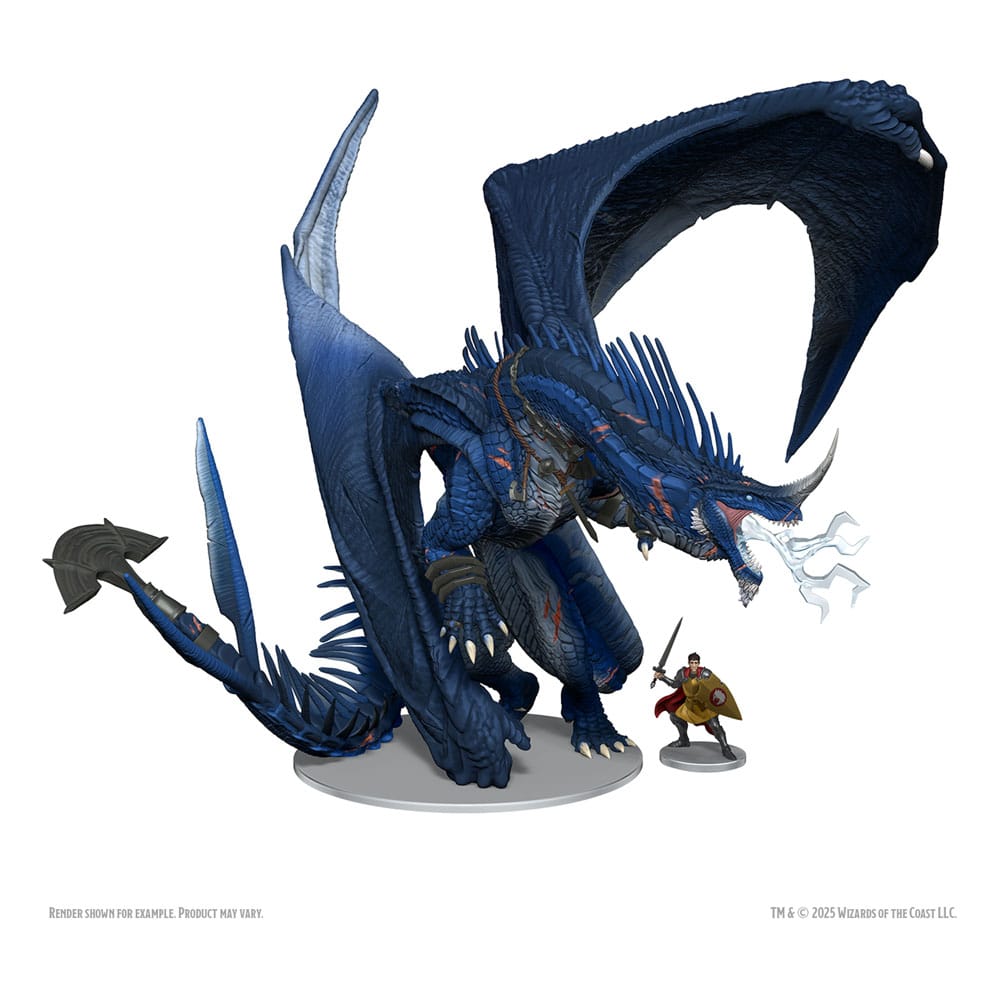 D&D Icons of the Realms miniature prépeinte "Boxed Miniature"  Ancient Blue Dragon 20 cm