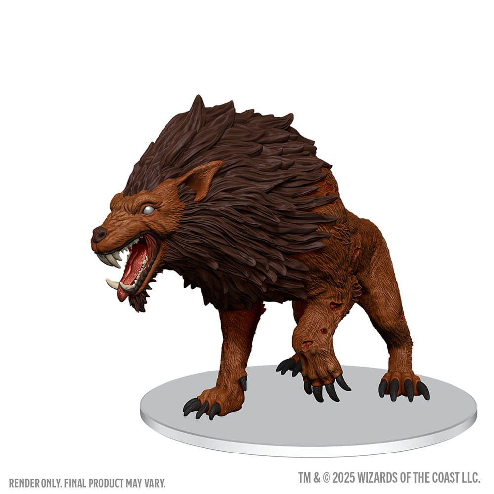 D&D Icons of the Realms miniature prépeinte "Boxed Miniature" Dire Worg 11 cm