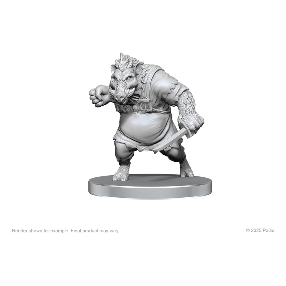 Pathfinder Deep Cuts miniatures à peindre Werewolf & Wereboar