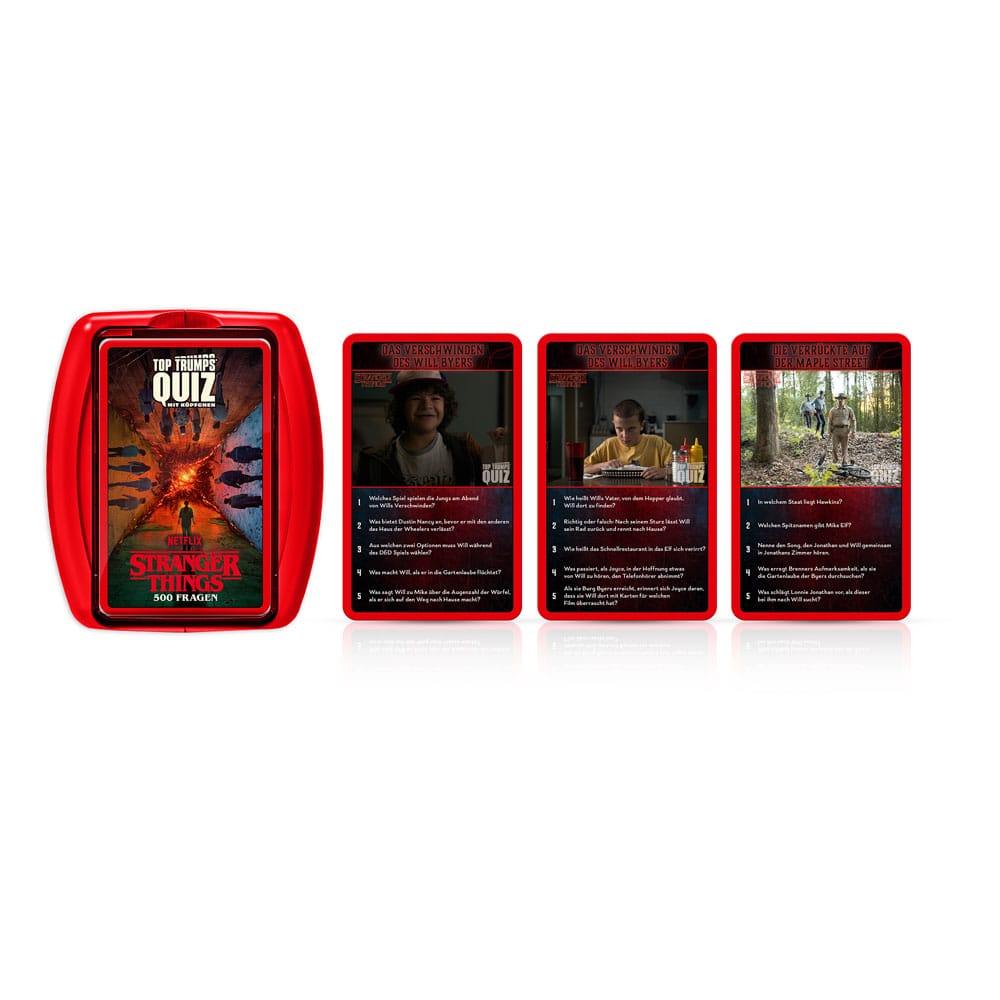 Stranger Things jeu de cartes Top Trumps Quiz *ALLEMAND*