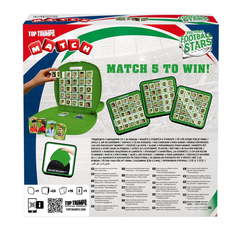 Stars du football mondial Top Trumps Match- The Crazy Cube Game Green Version
