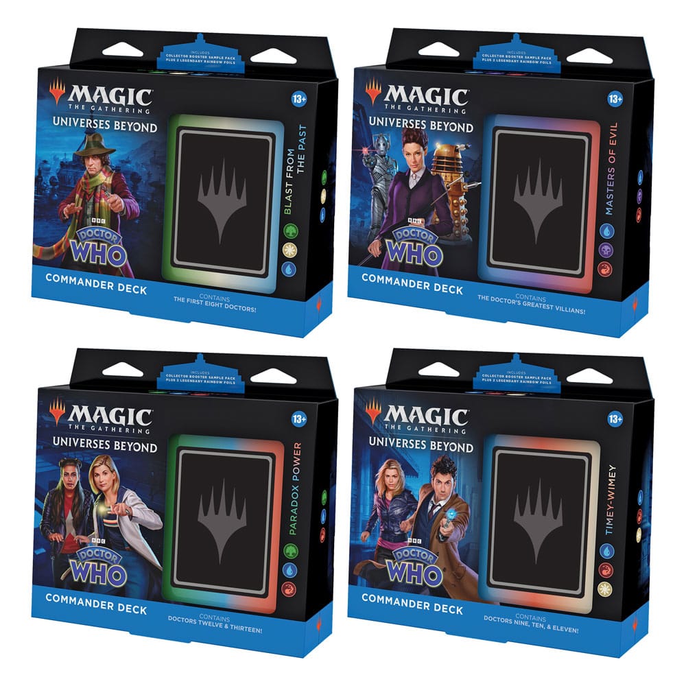 Magic the Gathering Universes Beyond: Doctor Who présentoir decks Commander (4) *ANGLAIS*