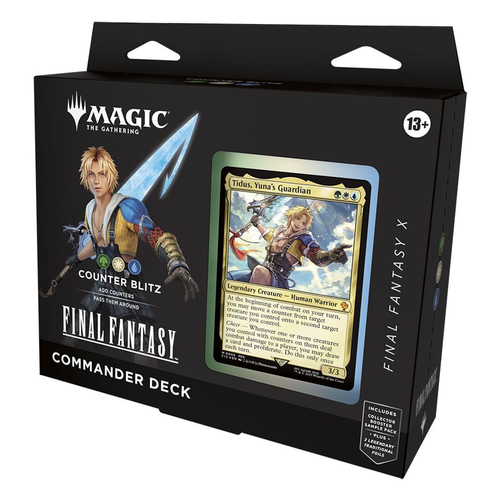 Magic the Gathering Final Fantasy présentoir decks Commander (4) *ANGLAIS*