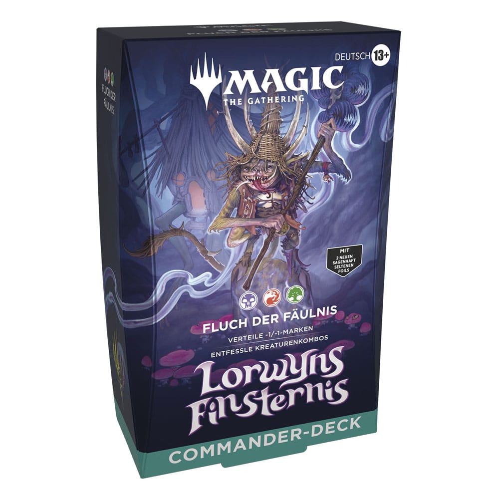 Magic the Gathering Lorwyns Finsternis présentoir decks Commander (4) *ALLEMAND*