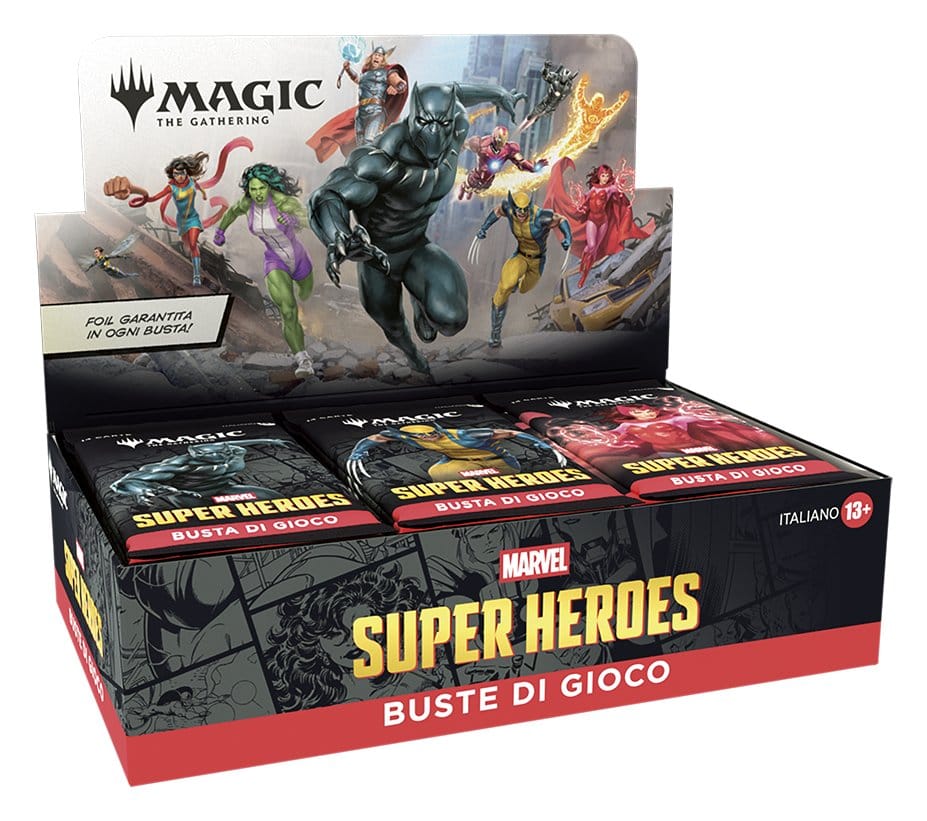 Magic the Gathering Marvel Super Heroes présentoir boosters de jeu (30) *ITALIEN*