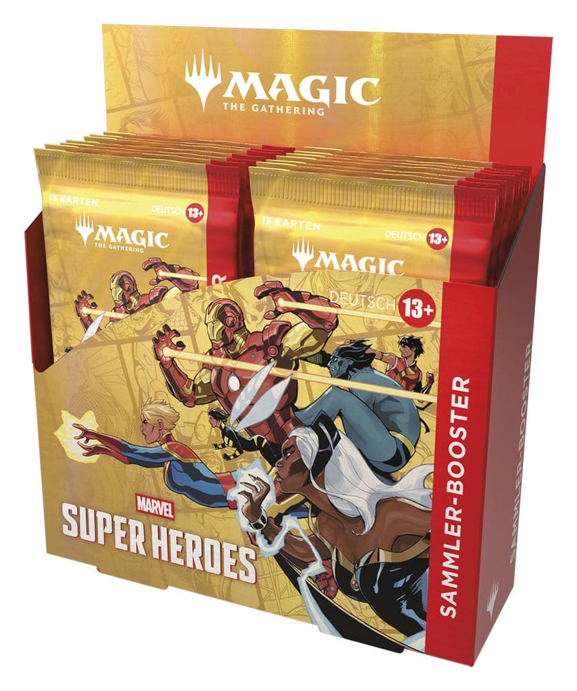 Magic the Gathering Marvel Super Heroes présentoir boosters collectors (12) *ALLEMAND*